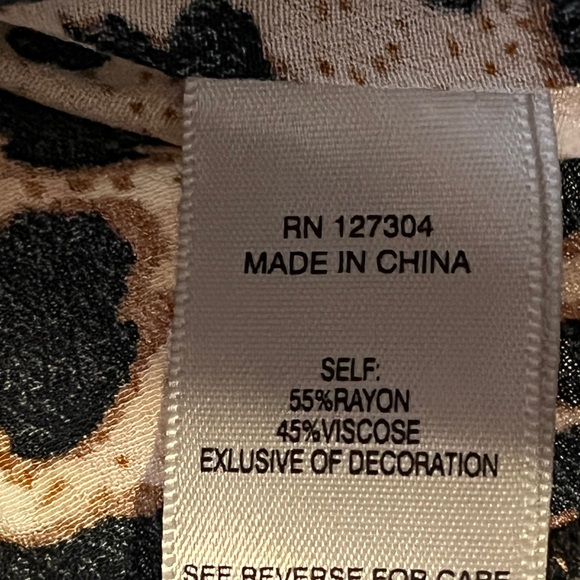 JOHN MARK Women Size XL Tunic Top Embroidered Mixed Print Tassel Artsy Boho - Picture 8 of 11